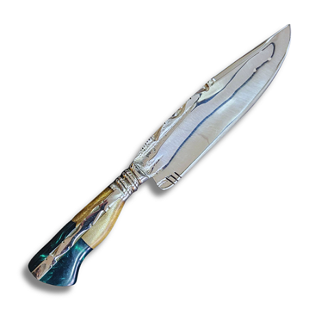 Faca Forjada 11" - 12 mm de Espessura Híbrida Verde