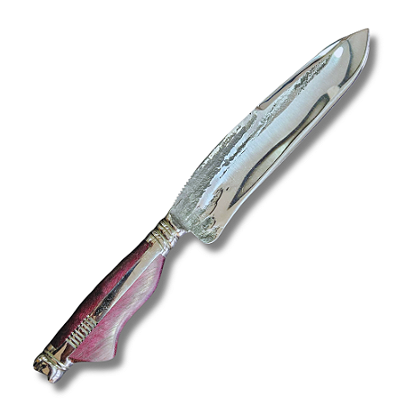 Faca Forjada 12" - 14 mm de Espessura Cabo Em Guajuvira