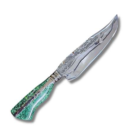 Faca Forjada 12" - 13,5 mm de Espessura Petelas De Prata