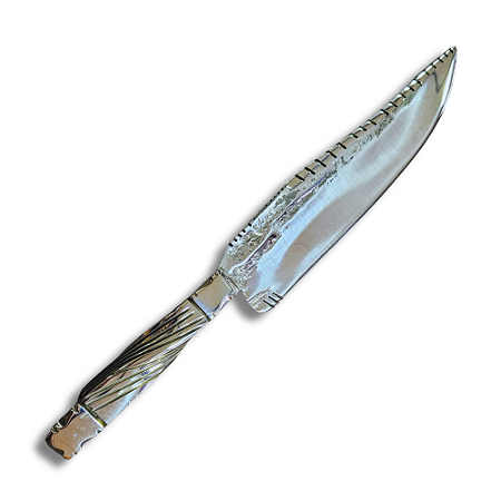 Faca Forjada 11" - 14 mm de Espessura Brut Forge Linhas Paralelas