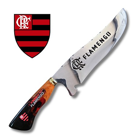 Faca De Churrasco Picanheira Do Flamengo 10" Personalizada 4mm