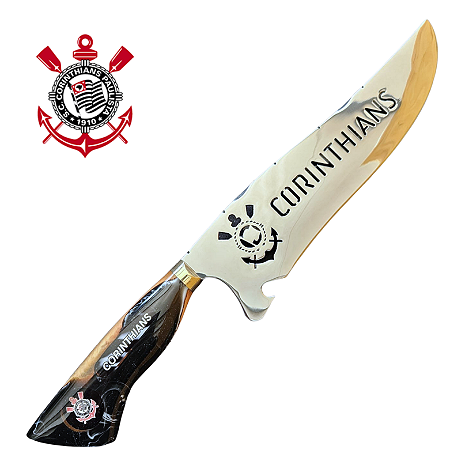 Faca De Churrasco Do Corinthians - Personalizada