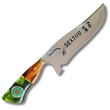 Faca Picanheira 10" Premium Heineken Sextou