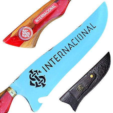 Faca do Inter Picanheira Artesanal 10 polegadas em Aço Inox 420 – Personalizada 4mm