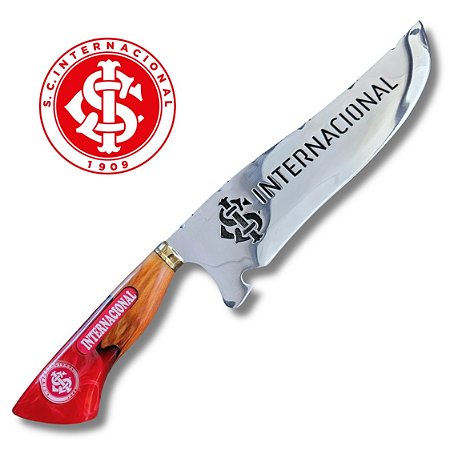 Faca do Inter Picanheira Artesanal 10 polegadas em Aço Inox 420 – Personalizada 4mm