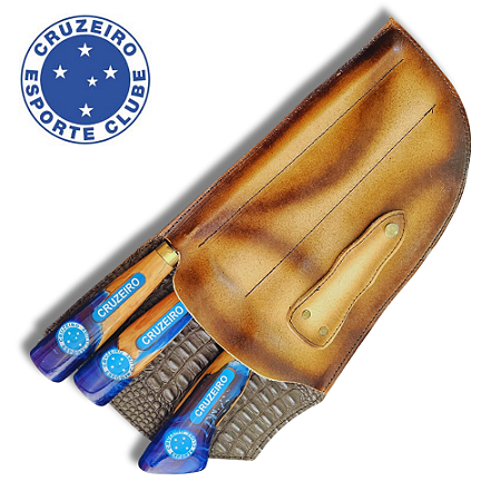 Kit faca Churrasco Trio conjunto Cruzeiro