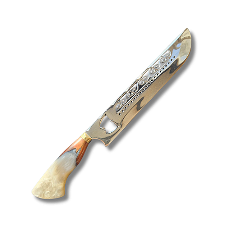 Faca 12" Campeira 4 mm de Espessura Aço Inox 420