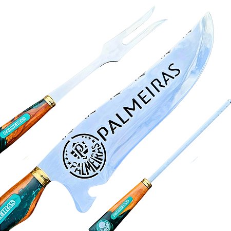 Kit faca De Churrasco Do Palmeiras - Personalizado