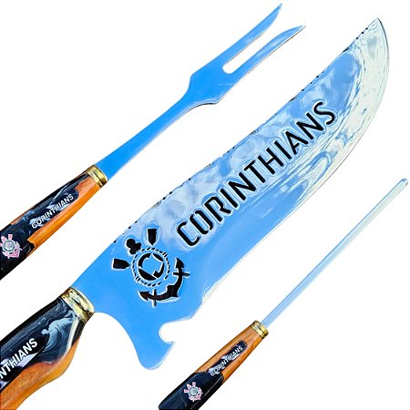 Kit Faca De Churrasco do Corinthians - Personalizado