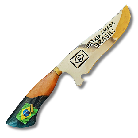 Faca premium 10" Pátria Amada Brasil