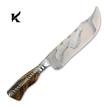 Faca Forjada 13" - Cabo Fulltang Inox 420 Cutelaria Artesanal