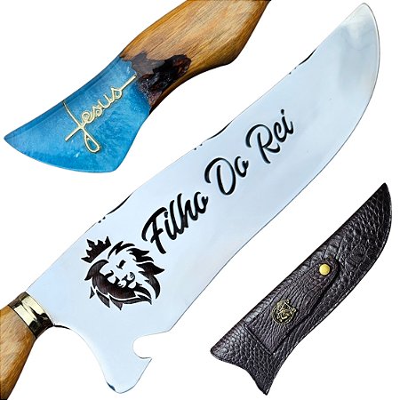 Faca De Jesus Picanheira Para Churrasco Artesanal – Personalizada
