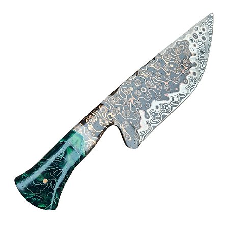 Faca aço Damasco Tiger 8" Artesanal - Colecionador