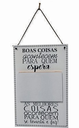 1756B-006 Placa Recados - Boas coisas