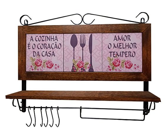 2400-001 - Prateleira Gourmet  - Cozinha Rosa
