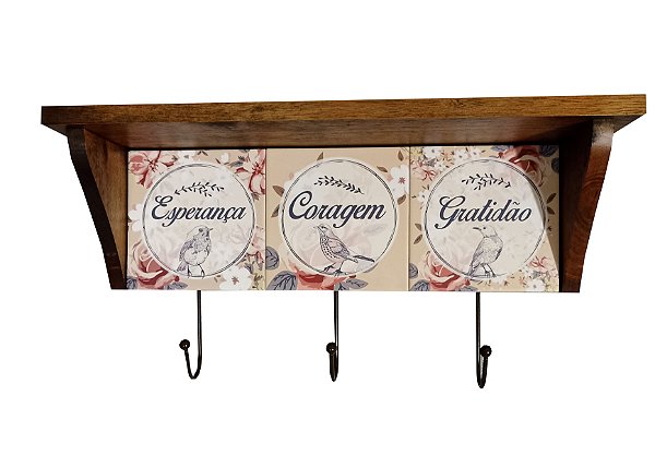 3015N-003 Prateleira 3 azulejos - Coragem