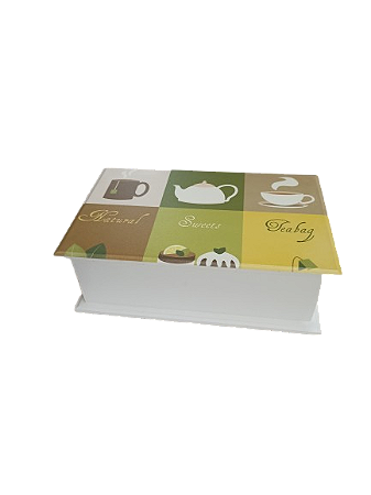 6004-003 Caixa de chá 6 divisórias - Chá