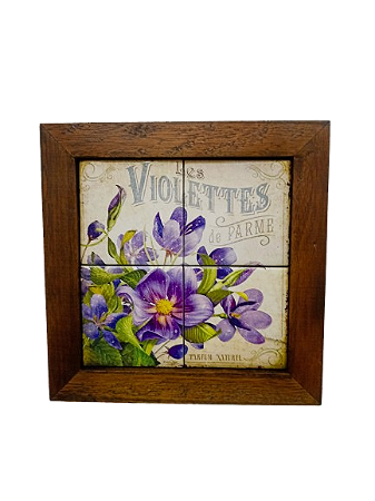 3094AP-049 Quadro de azulejo -  Violeta