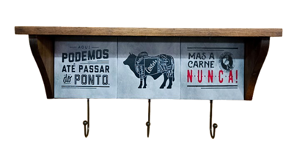 3015N-008 Prateleira 3 azulejos - Boi Mapa