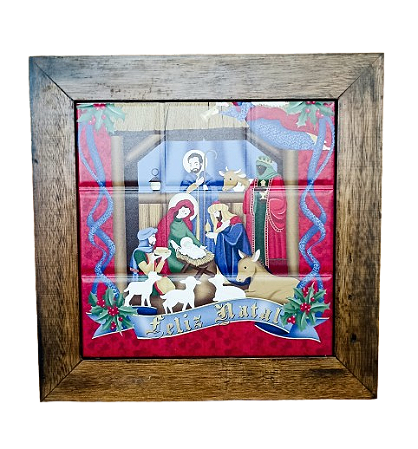 3094AP-052 Quadro de azulejo - Manjedoura