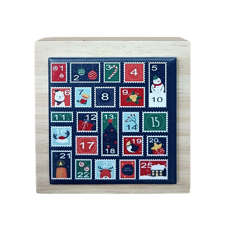 07-04-C050 Cubo Decor Cru - Calendário Natal