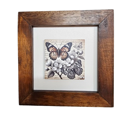 3001M-056 Quadro decor madeira - Borb Vintage
