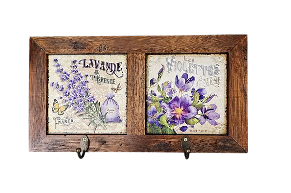 3012-011 Quadro cabideiro duplo - Lavanda