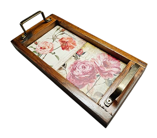 3100PB-008  Bandeja Az Lavabo - Rosas