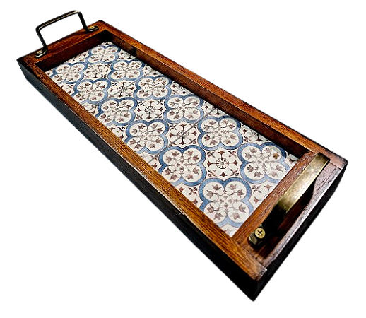 3100RB-051  Bandeja Az Lavabo - Ladrilho Antigo