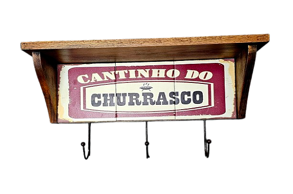 3015N-102 Prateleira 3 azulejos - Cantinho do Churrasco