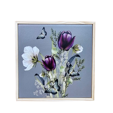 3092P-046  Quadro  Pinus P - Tulipa Verde Claro