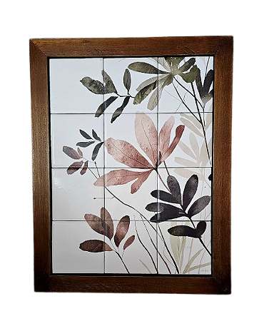 3093AM-167 Quadro de azulejo - Orgânico Flores