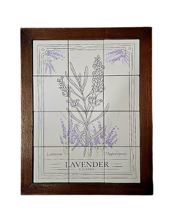 DUPLICADO - 3093AM-051 Quadro de azulejo - Oração de Presépio