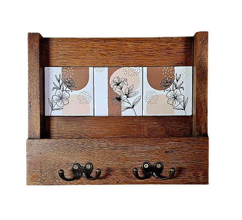 2100-019 Porta Chaves / Objetos - Floral Organico