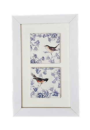 3002-021 Quadro de azulejo Decor - Pássaro Arabesco