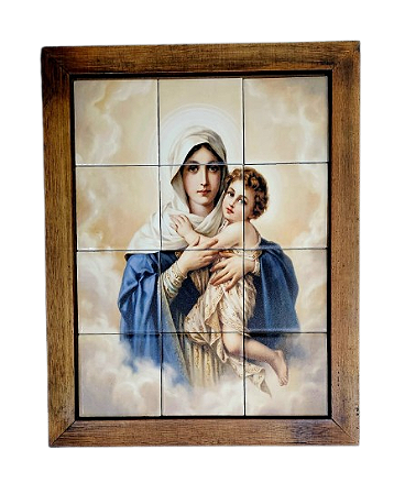 3093AM-176 Quadro de azulejo - Mãe Rainha
