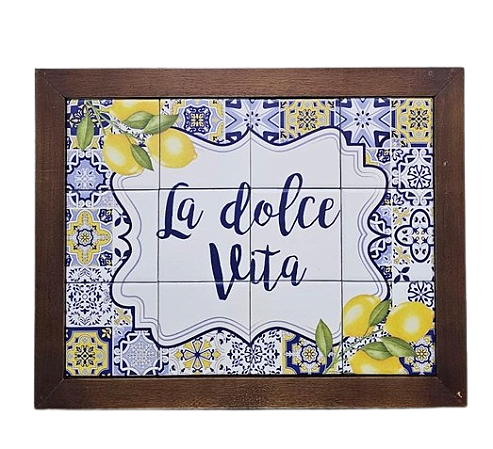 3093AM-157 Quadro de azulejo - La Dolce Vita