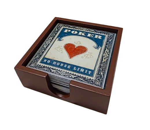 1800P-001 Suporte de copo Azulejo - Poker