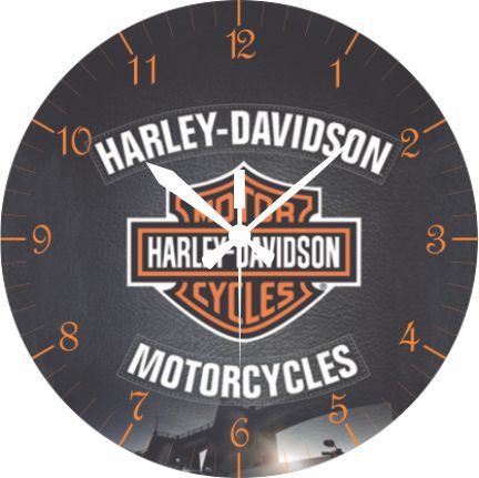 1676 Relógio Redondo - Harley Logo