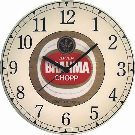1684 Relógio Redondo - Brahma Chopp