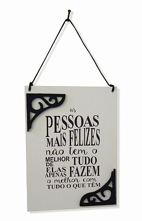 1758-001  Placa decor - As pessoas