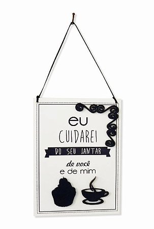 1758-004 Placa decor - Eu cuidarei