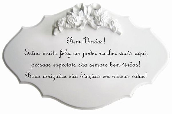 14-28-P Placa Oração - Bem vindos