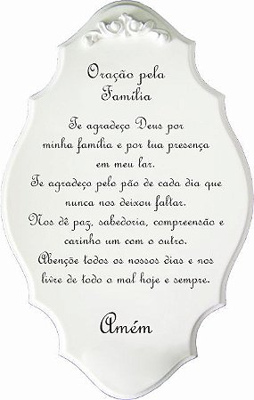 14-47-P Placa Oração - Oração da Família - Tecnolaserdecoracoes 14-47-P Placa Oração - Oração da Família - Tecnolaserdecoracoes