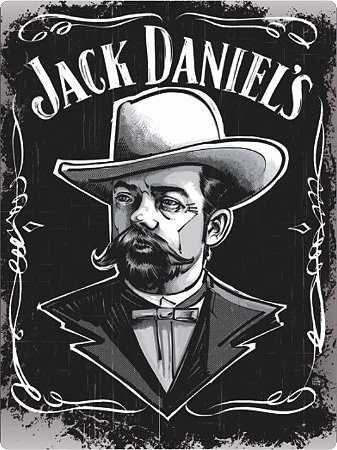 3413 Placa de Metal - Jack Daniels man