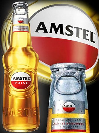 3575 Placa de Metal - Amstel garrafa