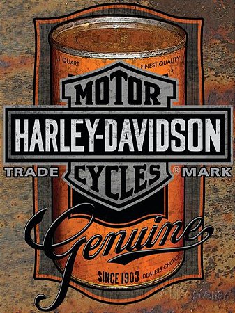 3610 Placa de Metal - Harley lata