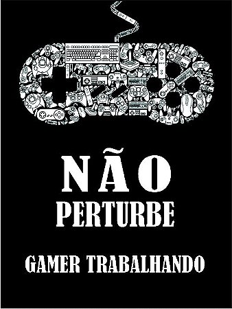 3648 Placa de Metal - Não perturbe