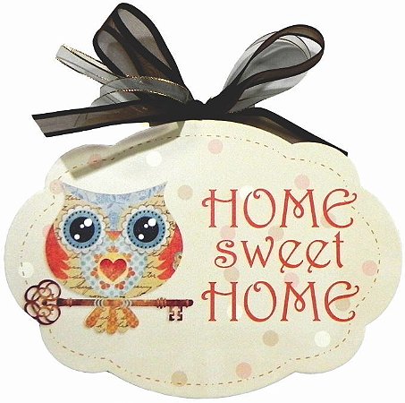 1704-005 Placa MDF - Home sweet home