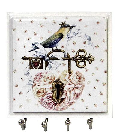 1470-038 Porta chaves Azulejo - Pássaro chave